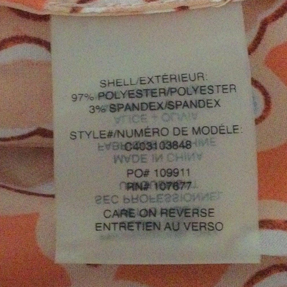Alice & Olivia Dress Shorts Size Medium Orange - Picture 10 of 11